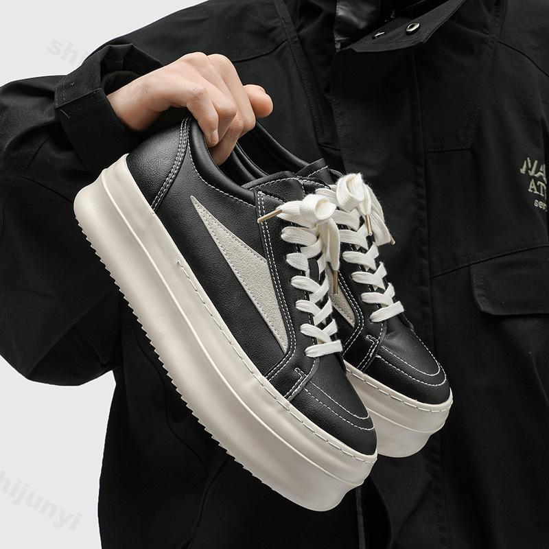 Fashion 2025 Spring New Niche Design Fashion Thick Soled Height Increasing Flat Shoes Low Top Sports Leisure Lightweight Chunky sneakers