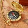 Vintage Flip Compass Pocket Watch Design Outdoor Hiking Navigation Gift Retro Portable Compass Survival Tool