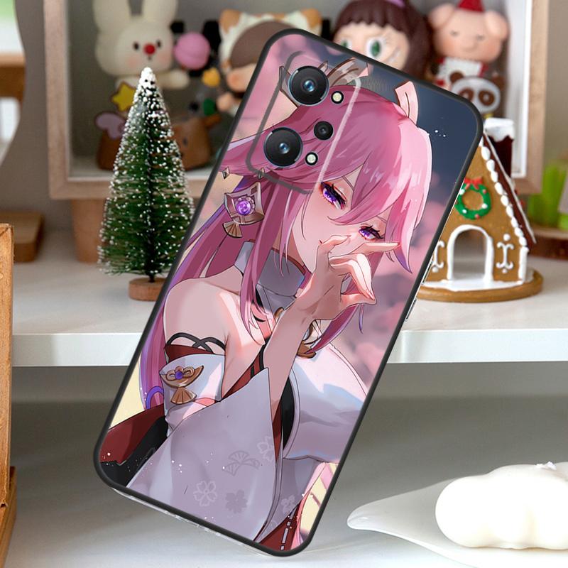 Yae Miko Genshin Impact For OPPO Realme C55 C35 C33 C31 C30 C25 C21Y C11 GT Neo 5 3T 2T Realme 10 9 11 Pro Plus Case