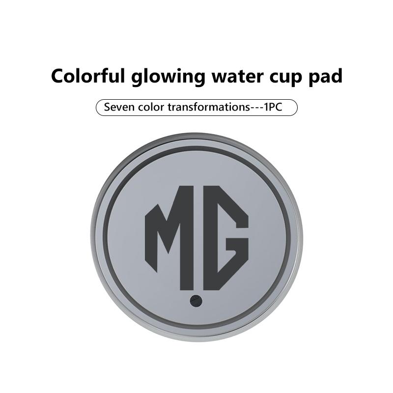 Car Coaster Colorful Atmosphere Light USB Charging Anti-Slip Pad For MG GS Pilot GT 3 6 5 7 HS ZS ZX VV222