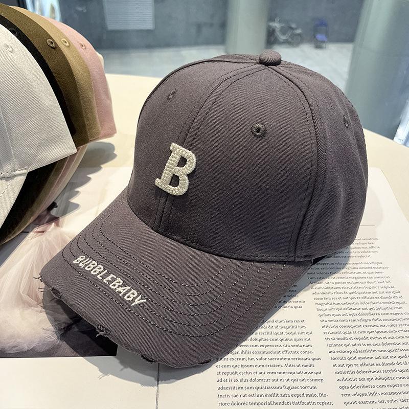 Spring and Summer Embroidery Letter Hat Men and Women Korean Style Fashion Sun Protection Baseball Hat Duck Tongue Couple