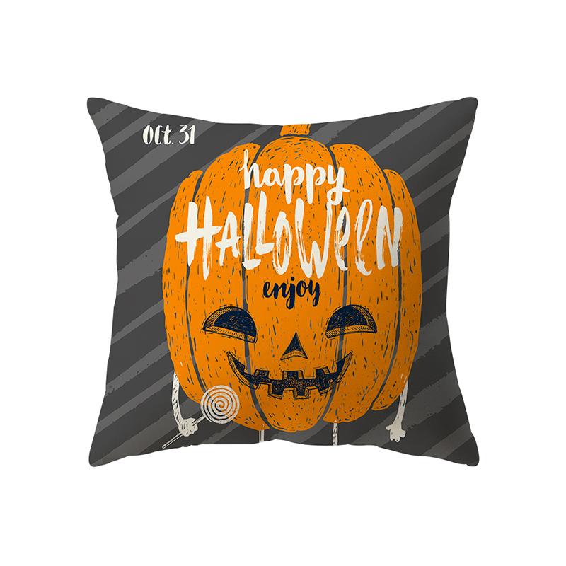 Pumpkin Halloween Theme Pillow Cover Sofa Cushion  Holiday Gift Party Decoration Home Decor