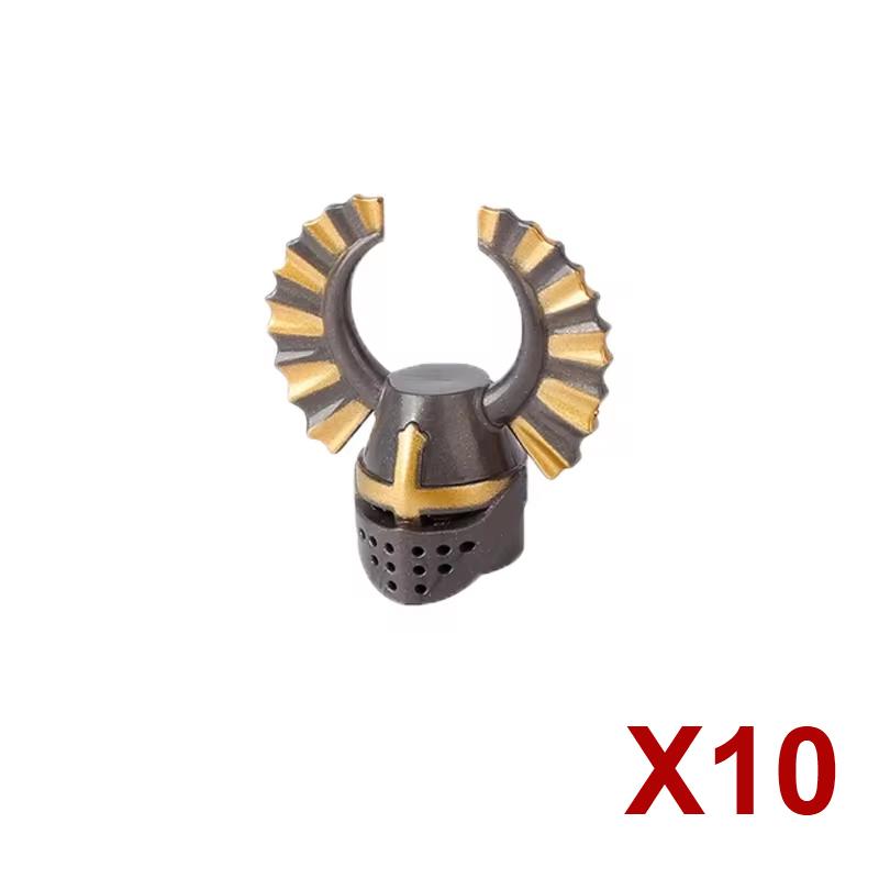 MOC Bausteine Mittelalter Ritter Soldat Actionfiguren Waffen Zubehör Schwert Speer Umhang Weste Helm Rüstung Geschenk Spielzeug Stein