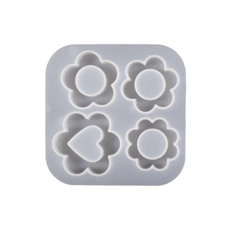 

Блестящий глянцевый геометрический цветочный орнамент силиконовая эпоксидная смола форма DIY брелок кулон ювелирные изделия для украшения сумки ремесло