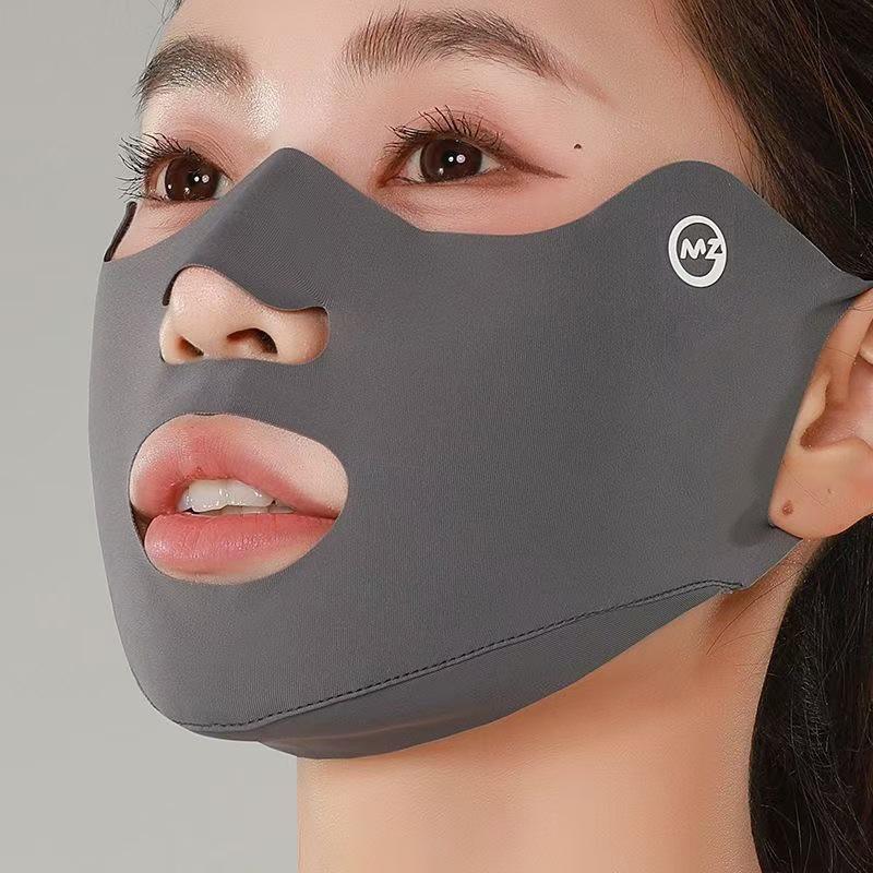 Outdoor Sports Running Face Guard Mask Ear-Hanging Open Mouth Nose Breathable Sun Protection Mask Anti-Uv Riding Face Mask