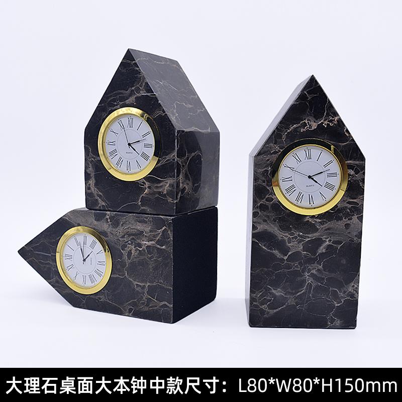 Light luxury Nordic creative desktop clock simple modern fashion desktop personalized marble clock ornament