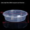 JingJingRS Disposable Round Takeaway Food Container