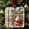 Reusable Acrylic Gift Holder 3 Pcs Christmas Cash Ornament Money for Cash Clear Santa Snowman Ornaments Xmas Tree Hanging Decoration Holiday Gifts