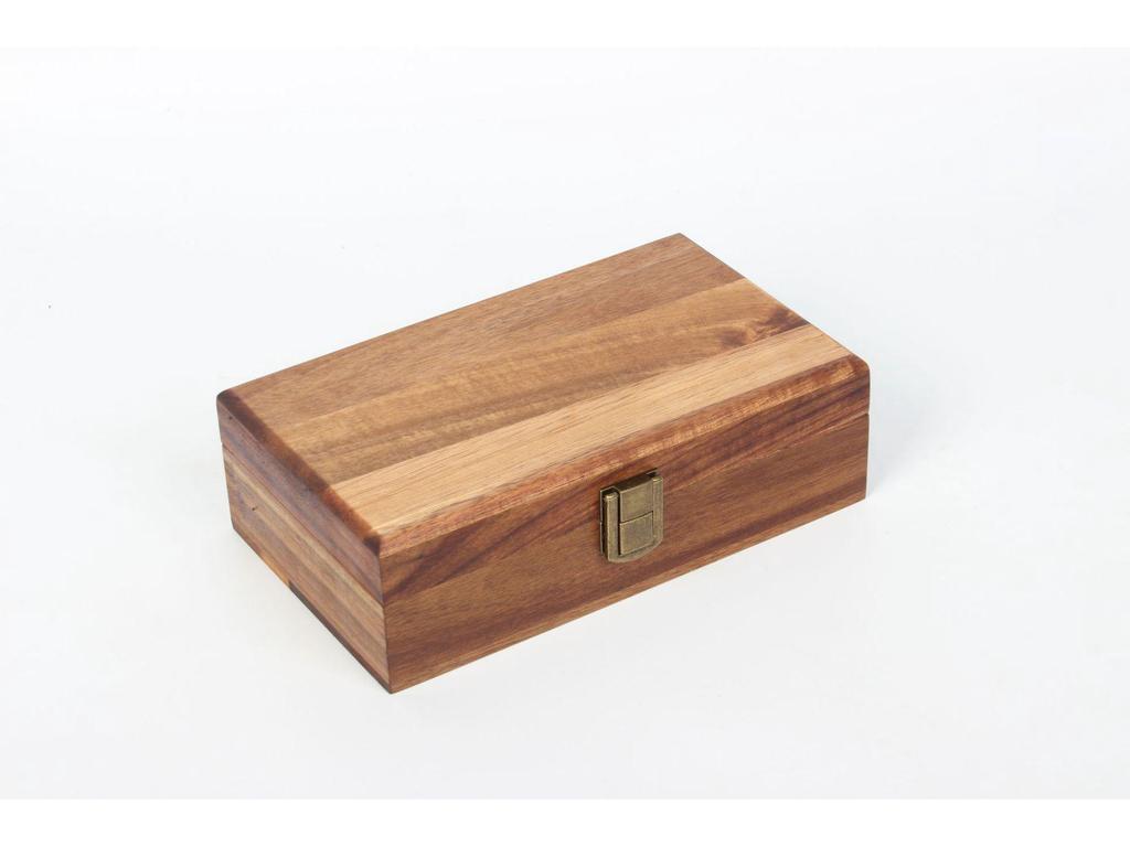 Black Walnut Flip-Top Light Luxury Storage Box for Jewelry, Antiques, or Stationery