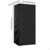 Upright Refrigerator Cover Oxford Cloth Vertical Fridge SilverCoated 56x59x87cm