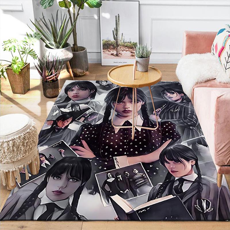 1Pc Gothic Fashion Collage Rug, Office Carpet Indoor Outdoor Doormat, Non-Slip, Comfortable, Living, Christmas Halloween, Xmas Gift N1266