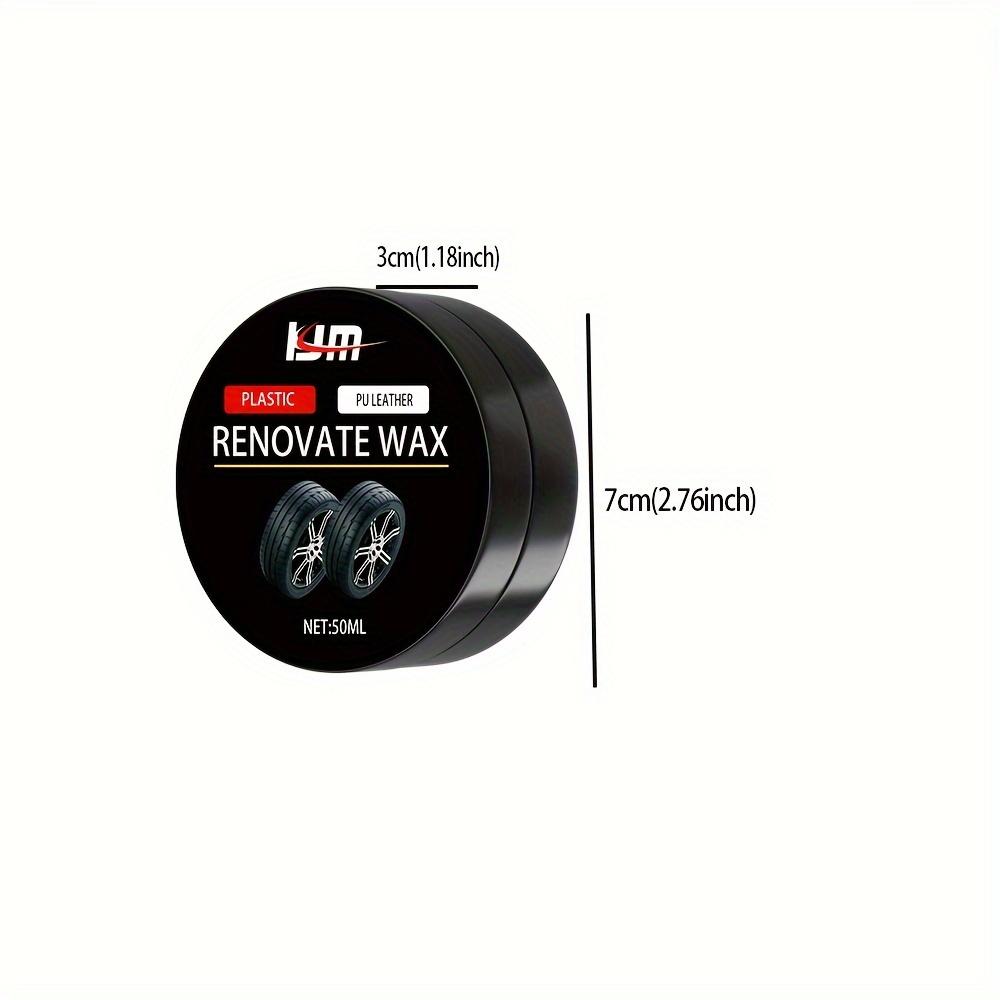 

Automotive plastic refurbishment wax, PU leather rejuvenation, interior scratch repair, whitening leather, prevent aging 50 ML