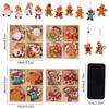 A set/12PCS Gingerbread Man Gnomes Wooden Pendants Home Table Decor for Home Xmas Tree Hanging Ornament New Year Gift