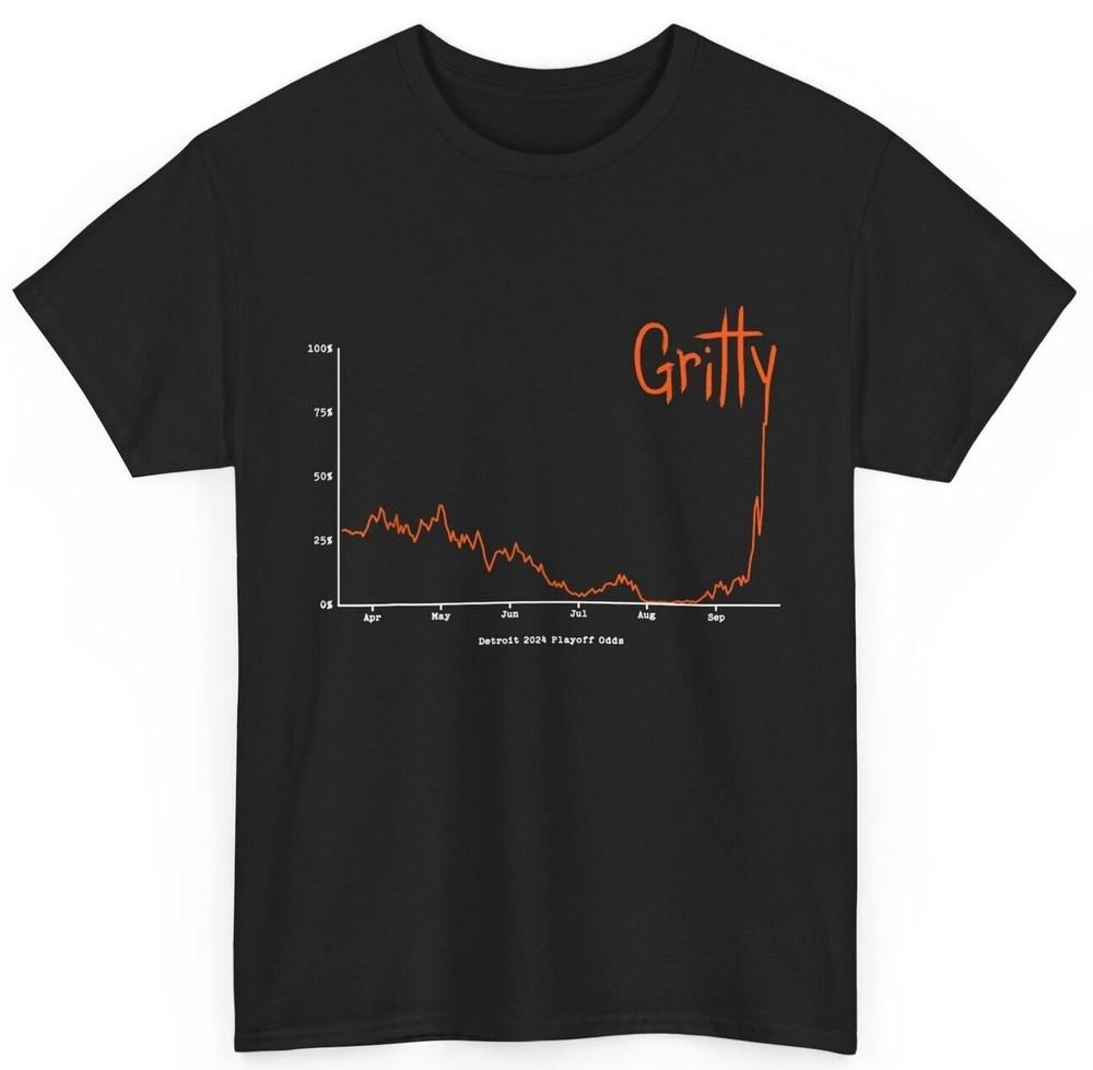 

Gritty Tigers T-Shirt, Funny Tigers Gritty Tigs Shirt M
