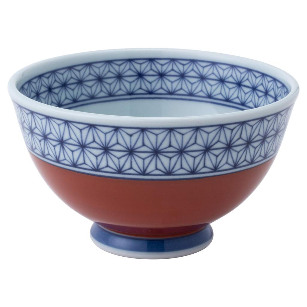Saikai Pottery Hasami Ware Dyeing and Nishikie Pattern Lightweight Rice Bowls Set of 5 52642