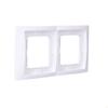 2-gang frame for IP44 splash-proof version with complete seal, white