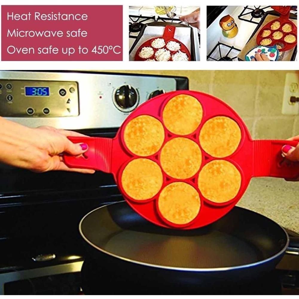 Silikon-Pfannkuchenformen Ring Spiegelei-Form Antihaft-Pfannkuchenbereiter Wiederverwendbarer Ei-Bereiter für DIY-Frühstück Koch-Backwerkzeuge