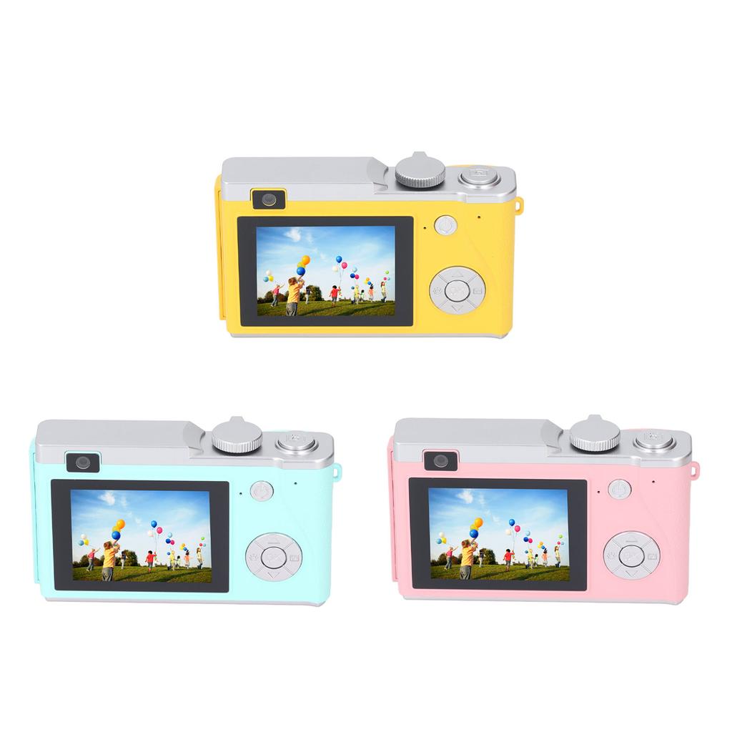 48MP 1080P Digital Camera 16X Digital Zoom 2.4inch HD Display Front and Rear Dual Lens Type C Chargi