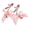 Pink Bowtie Bell Nipple Clamp Adult Sex Games Nipple Teasers Flirting Toys for Couple Cosplay Sex Play Props