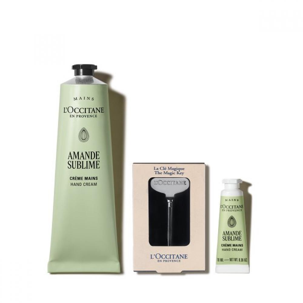 L Occitane Gift 150mL aLmond Hand Cream Set  +magic Key + deLuxe 1 Type Single option