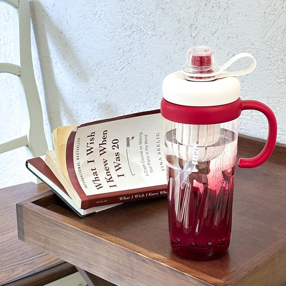 

950 мл Портативная бутылка для воды Большой емкости Спортивная фитнес-кружка Студенческий взрослый подарок красный