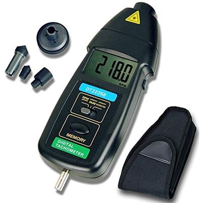 Measure the Rotation Speed of Anything That Contact Laser Digital Revolution Meter Tachometer Rotates! & Non-contact