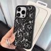 Black Lace Pattern Personalized Mobile Phone Case For IPhone 17 17Air 16 Pro Max 15 14 Plus 13 12 11 Soft Cover Case Funda