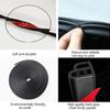 SEAMETAL Car Door Seal Strip Rubber Double Layer Sealing Sticker Soundproof Dustproof Weather Stripping Universal for Car Door Body Trunk