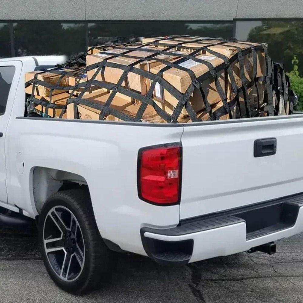 Wear Resistance Cargo Isolation Net Durable Woven Material Rear Cargo Net  Vehicle Modification