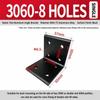 Flat Shape Aluminum Angle Bracket Solid Body Right Angle Bracket  For Workbench Build