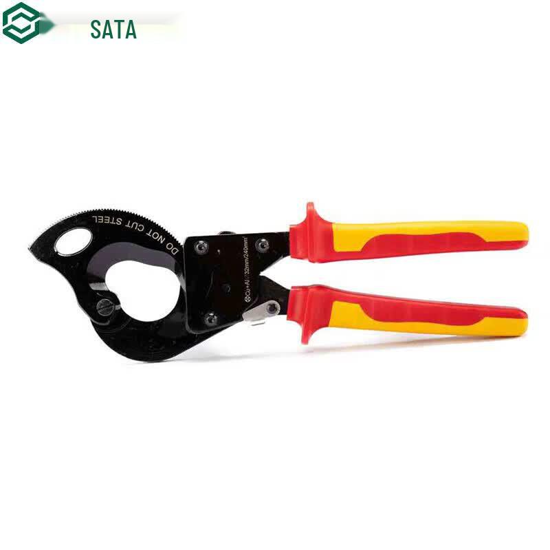 SATA 93113 VDE Insulated Ratchet Cable Cutter