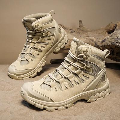 New Men Tactical Boots Waterproof Work Military Safety Hiking Casual Ankle Outdoor Forest Fire Fighting Desert Climbing Hunting