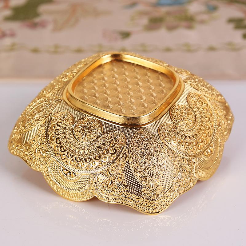 Peacock Pattern Turkish Fruit Plate Small, Home Decoration, Living Room Creative European Luxury Candy Fruit Plate