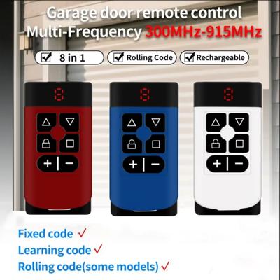 Duplicateur de Télécommande de Porte de Garage 300MHz-915MHz Multi-Fréquence Code Grabber Clone Porte Clé Émetteur Manuel de Commande