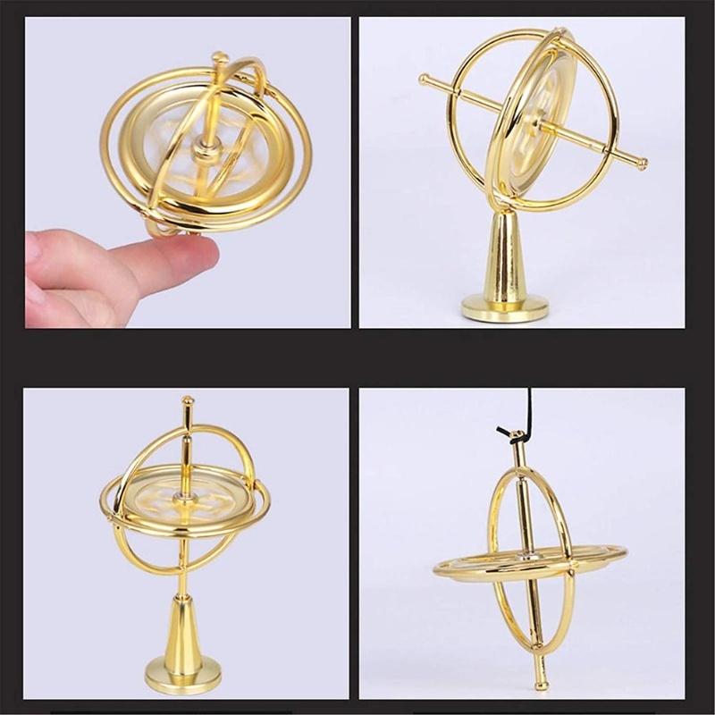 Metal Gyroscope Anti Gravity Spinning Balance Toy Decompression Toy Educational Toy Gift