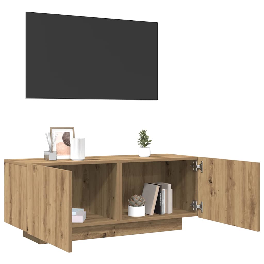 Vidaxl TV Cabinet, Artisan Oak, 100X35X40 Cm, Wood-Based Material