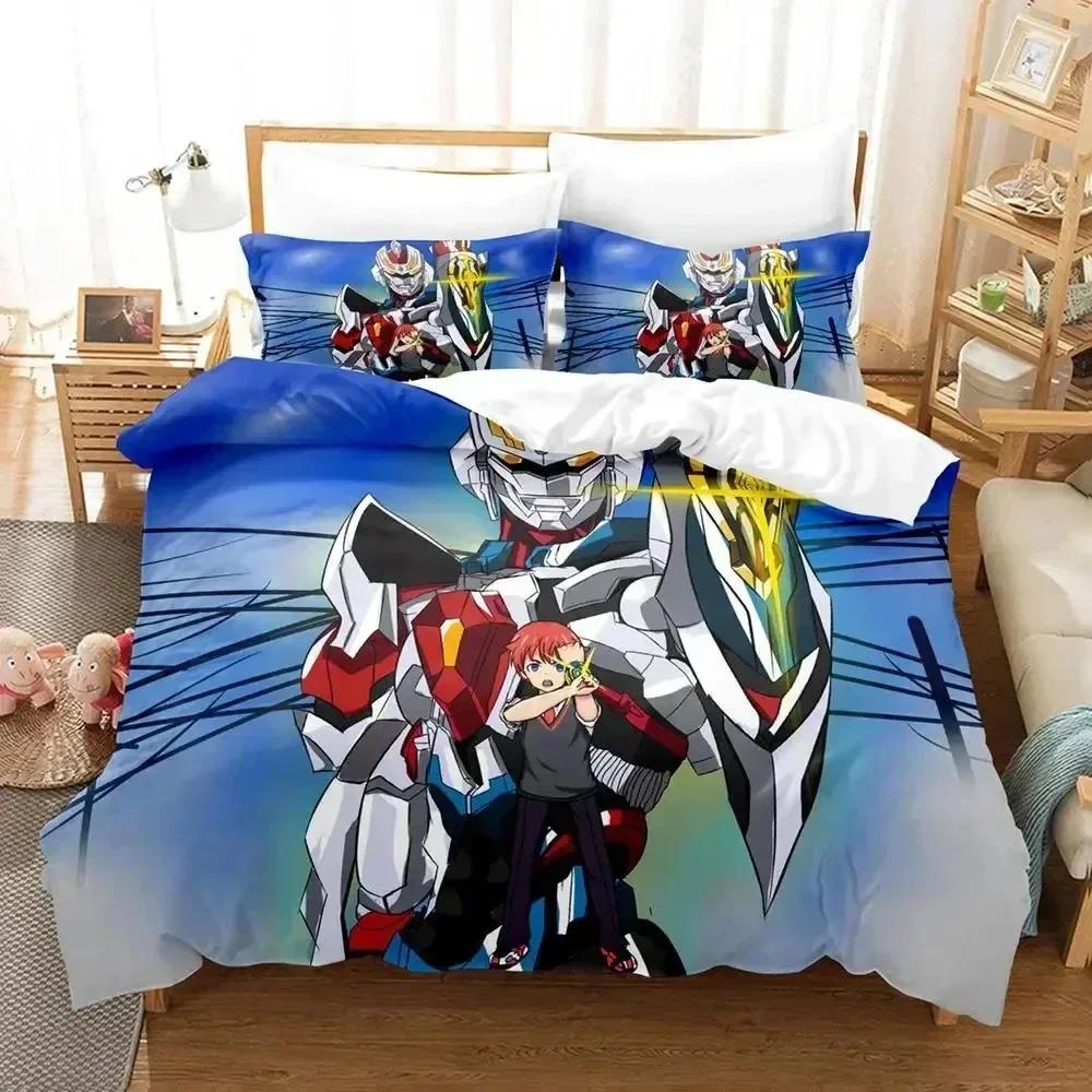 SSSS.GRIDMAN Bedding Set Boys Girls Twin Queen Size Duvet Cover Pillowcase Bed Kids Adult Fashion Home TextileCustomizable
