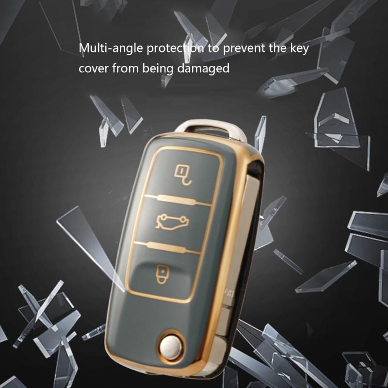 Remote Key Fob Cover Protective Shell Scratchproof Protector Cover Car Key Case Full Protection Key Fob Case