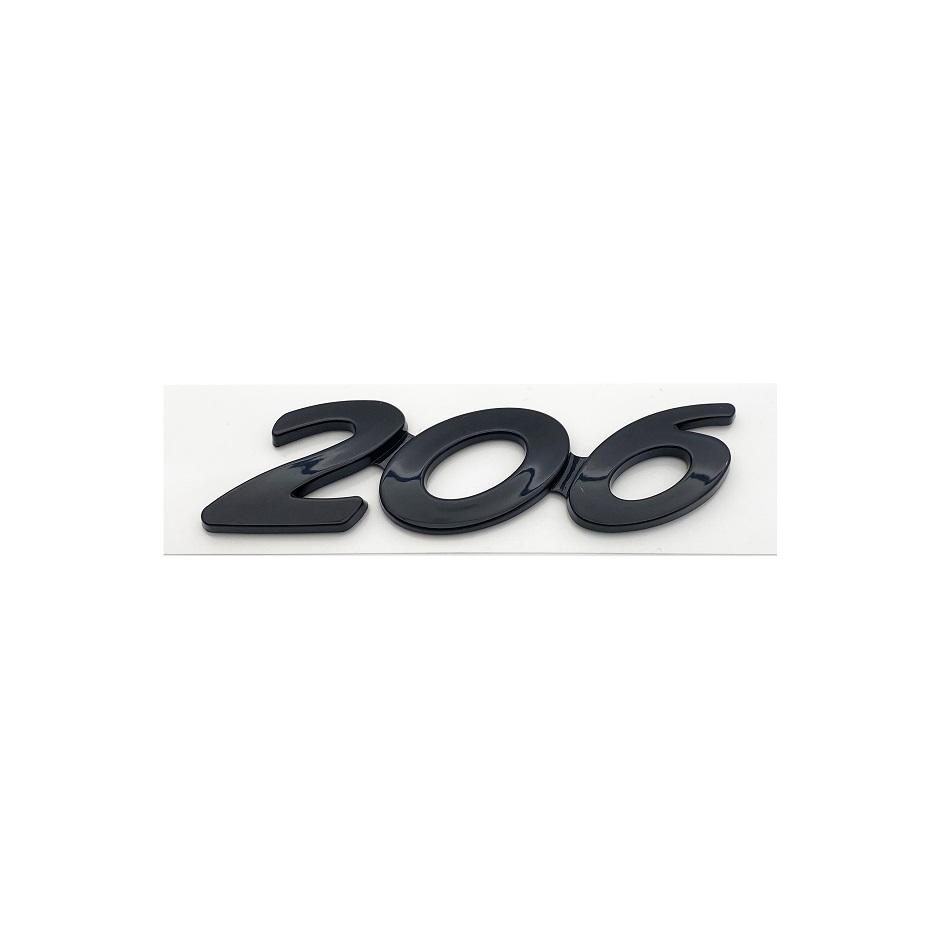 

2026 Hot Car Sticker 3D Black Silver Letters 206 207 301 307 308 408 508 Emblem for Peugeot Car Fender Trunk Rear Logo Sticker