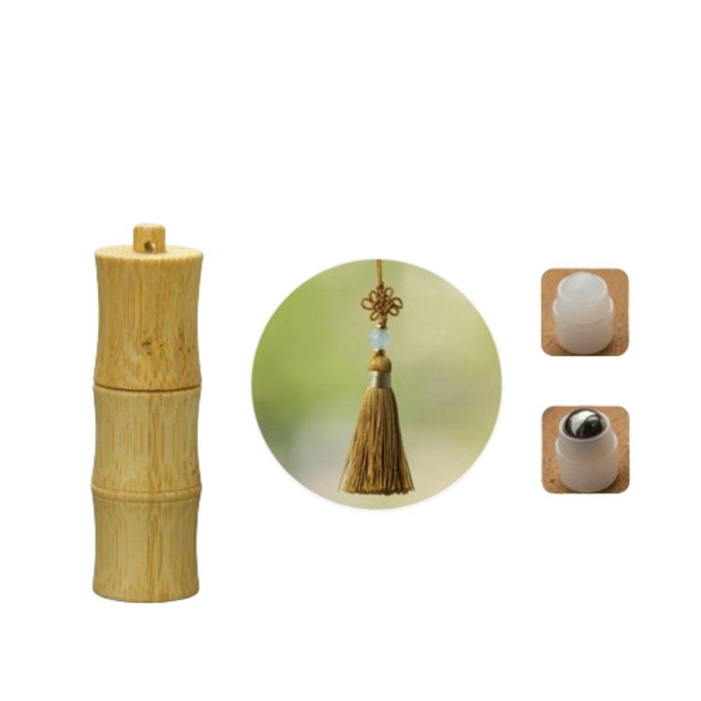 5/10ml Bamboo Roll-on Bottle Steel Roller Ball Lipstick Tube Natural Lip Balm Tubes  Lipgloss Pack