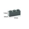 50pcs Thick Figures Bricks 1x3 Dots DIY Building Blocks Educational Creative Size Compatible With 3622 Plastic Toys For Children