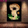 Goddess Mushroom And Witch Wall Art Decor Goddess Fairy Woman Witchy Psychedelic Vintage Poster And Prints Home Decoration No Frame