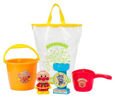 AGATSUMA Zestaw wiaderko do kąpieli Anpanman, Wiek 3 lata i więcej, Żółty