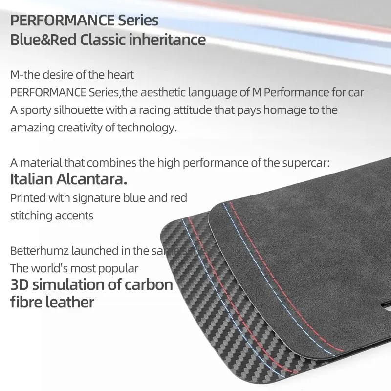 For BMW F10 F18 Series 5 Made of Alcantara Center Console Storage Box Cover Trim Performance Sticker Car Interior Accessories