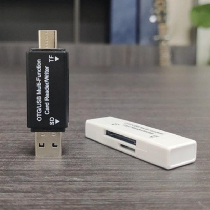 2 In 1 Memory Card Reader USB C USB2.0 For Smartphones Laptops Tablets SDXC TF Cards Writer