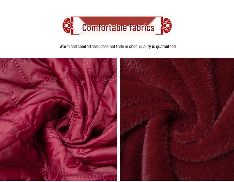 2025 Women's Fashionable Winter Coat for Elderly - Stylish Faux Mink Velvet Warmth for Middle-aged & Seniors
