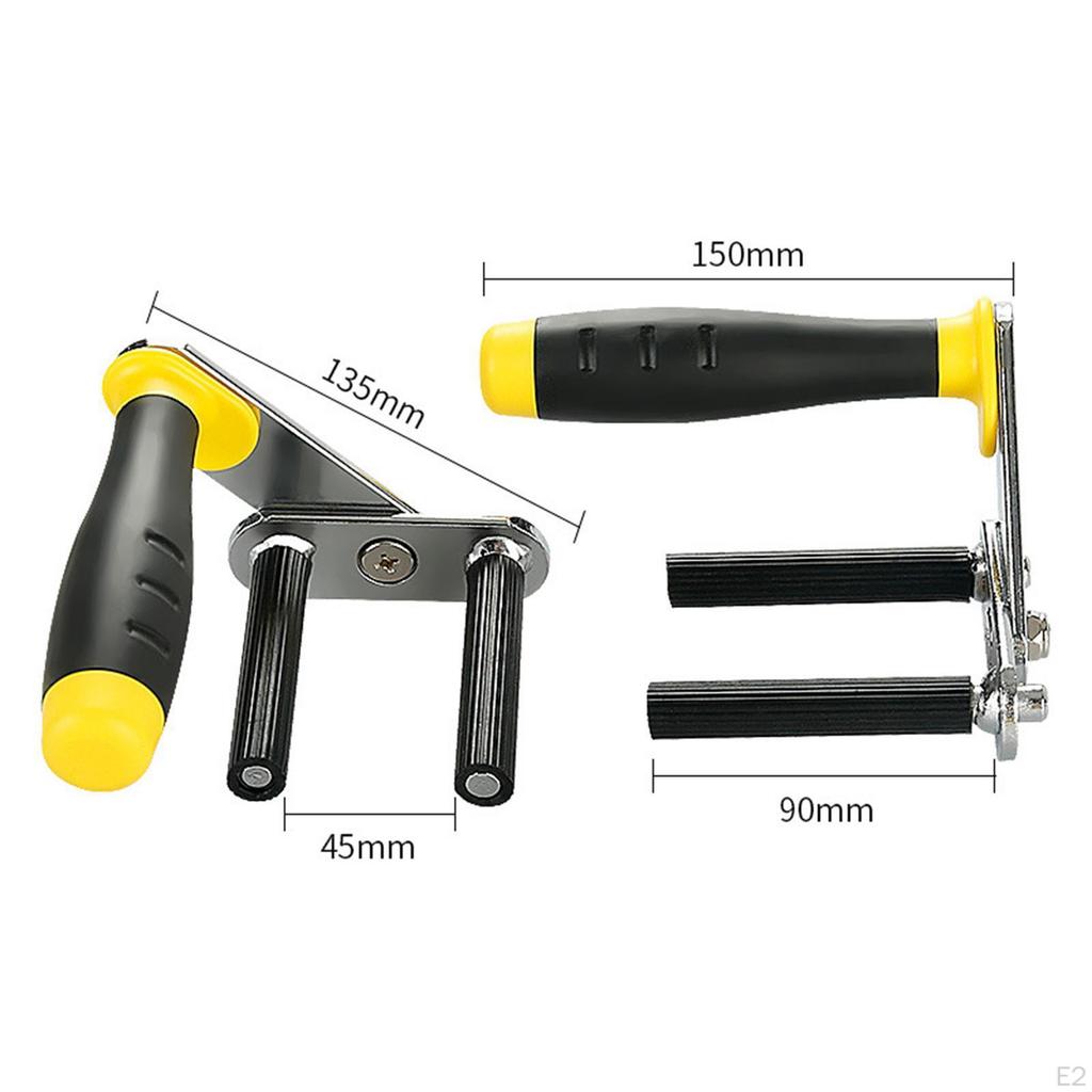 2x Portable Gypsum Board Lifter Carrier Drywall Gripper Lightweight Rubber Handle for Ceramic Tile