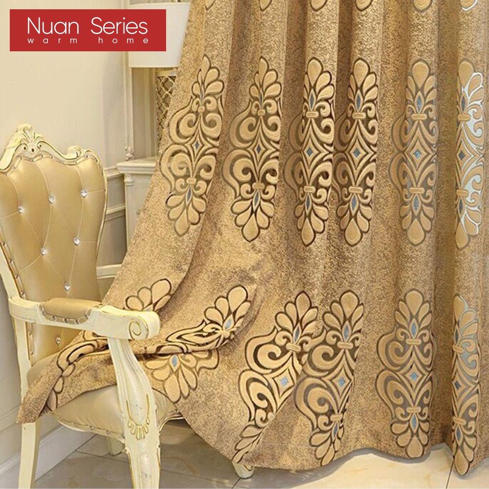 1PC Nuan Series Jacquard Sheer Curtain 20-40% Blackout Tulle for Living Room Bedroom Balcony Window Home Decor
