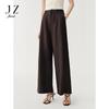 JUZUI Women's Maillard Style Lyocell Blend Wide-Leg Trousers