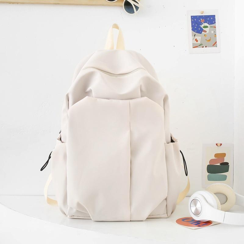 School bag male college student ins trendy cool simple large capacity backpack female junior high school student high school travel bag backpack